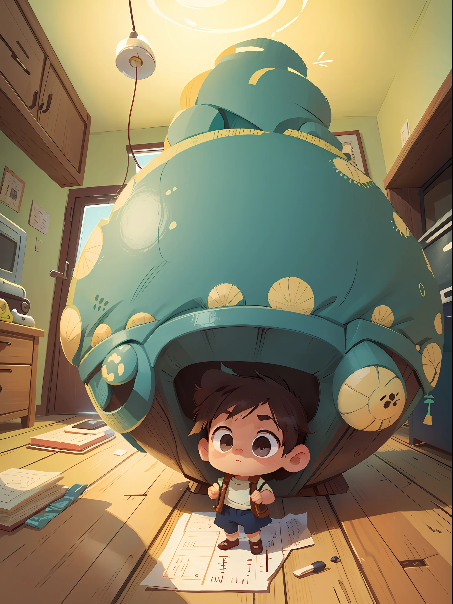 Suddenly shrinking into a small person of only a few centimeters,Adventure in your own home。