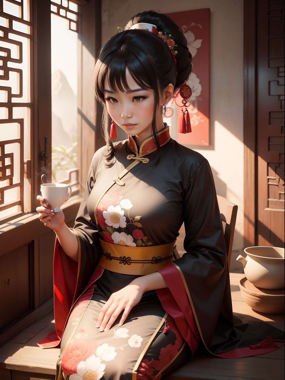 woman, China, ancient, traditional