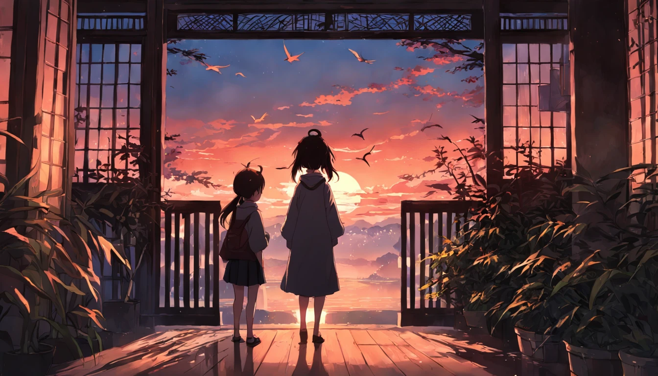 Bamboo shakes the shadow cover window,At two o'clock, birds make noise at sunset。 Xie but the begonia flew to the end,Sleepy weather is getting longer