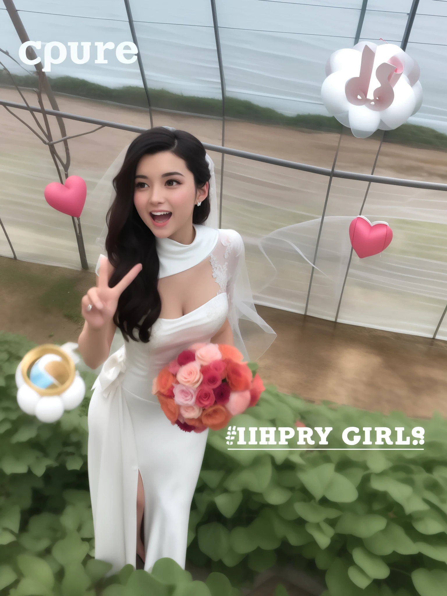in wedding dresses