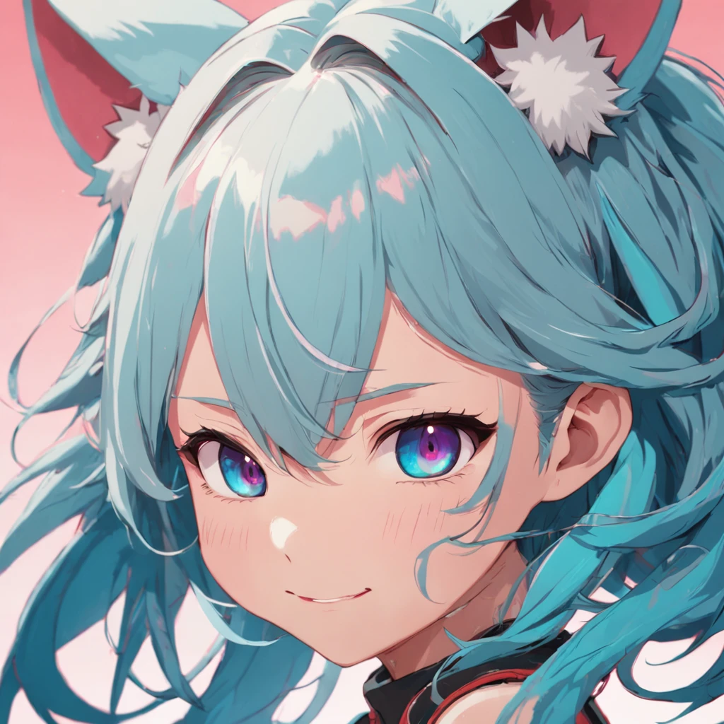 hair bobbles, longeyelashes, solid circle eyes, fake animal ears, light smile, ear blush, fang, Surrealism, drop shadow, anaglyph, stereogram, tachi-e, pov, atmospheric perspective, 8k, super detail, ccurate, best quality