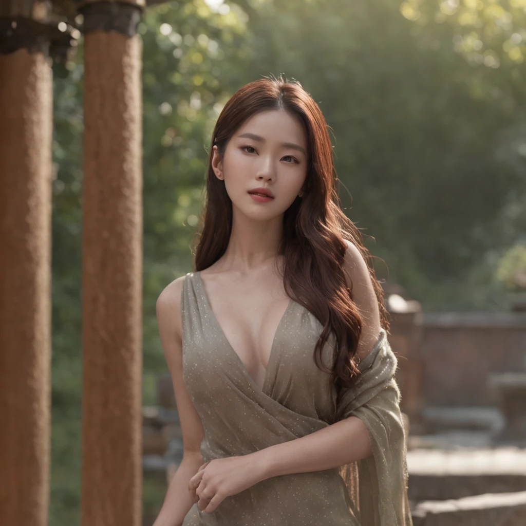 (professional 3d render:1.3) af (Realistic:1.3) most beautiful artwork photo in the world，Features soft and shiny female, South Korean, Asian, ((Very hot woman, fantasy, defined features woman wet kind look, , long hair in model pose, Fantastic location, cinematic professional modelling environment, outdoors)), full body 8k unity render, cinematic lighting, heavyshading, Detailed, Detailed face, (vibrant, photograph realistic, Realistic, Light, Bright, Sharp focus, 8K), (Designer slit gown:1.4), (((sli dress))), (Intricate:1.4), decadent, (Highly detailed:1.4), Digital painting, rendering by octane, art  stations, concept-art, smooth, Sharp focus, illustration, Art germ, (loish:0.23),((Bright and outdoor city background:1.3)),