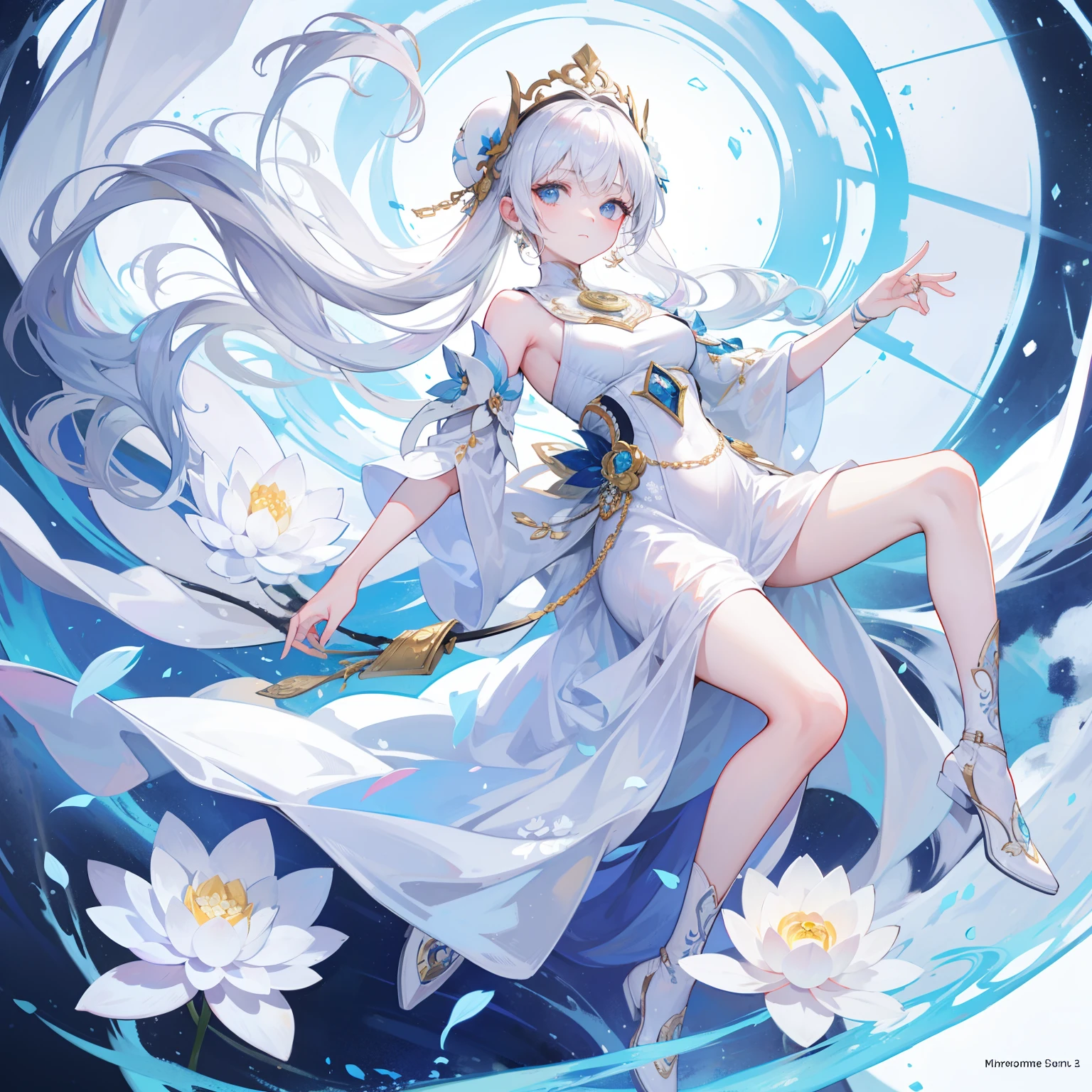 The supreme god of whiteness and flawlessness,It is the embodiment of the snow-white lotus flower