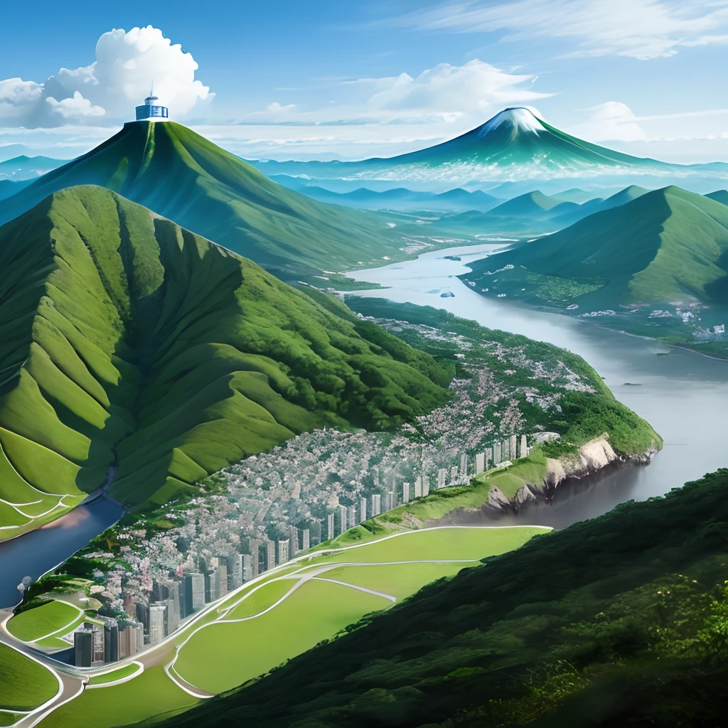 Write Taiwan in a landscape map