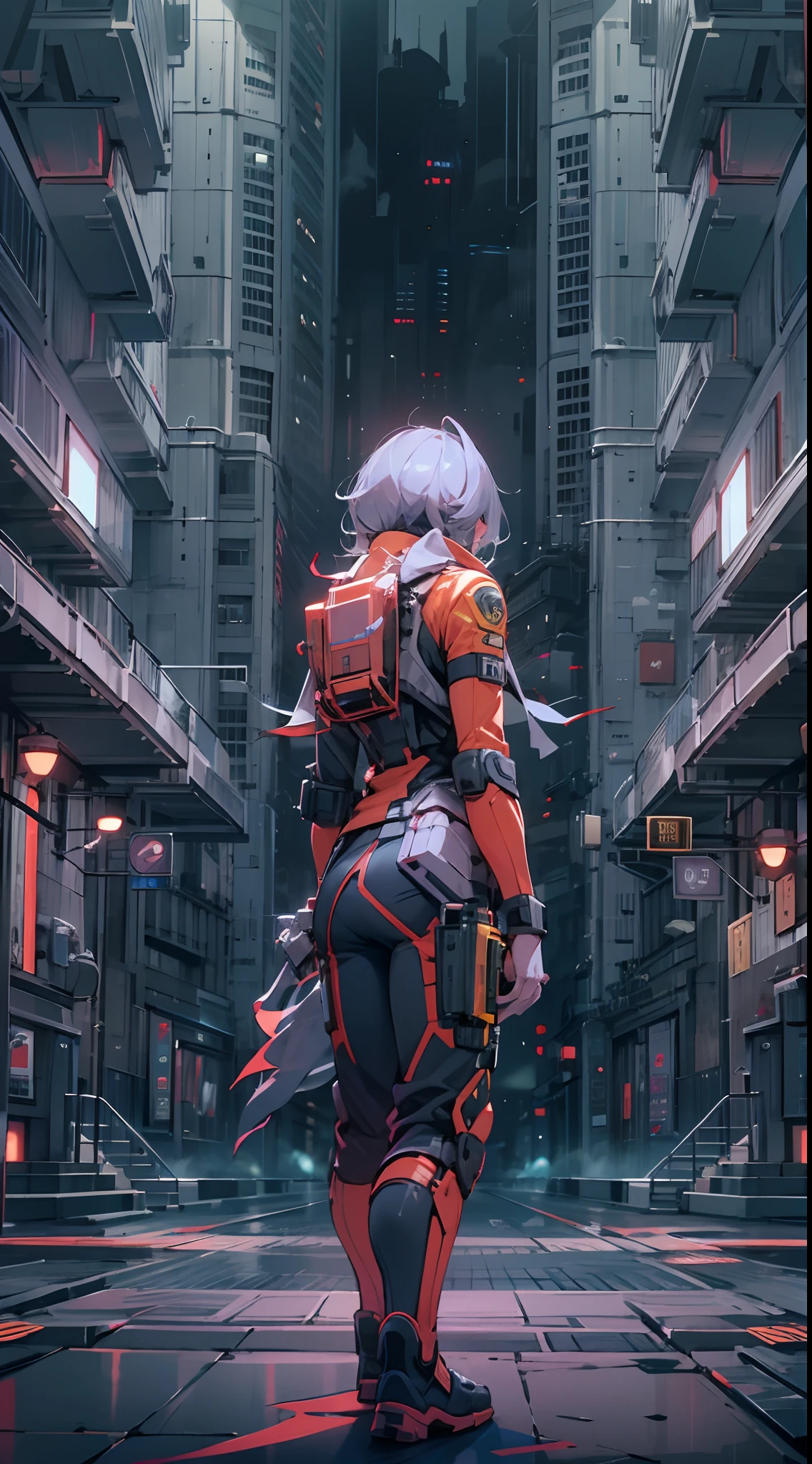 （（best qualtiy））， （（tmasterpiece））， （A detailed：1.4），（（full bodyesbian）），Enhanced dynamic perspective，An evil creature, with goat face，Hold the keyboard，Come to me，Future sci-fi city street，Street photography，Bright colors，dream magical，optic，high qulity，super-fine，Detailed pubic hair，Accurate，Cinematic lighting，OC renderer