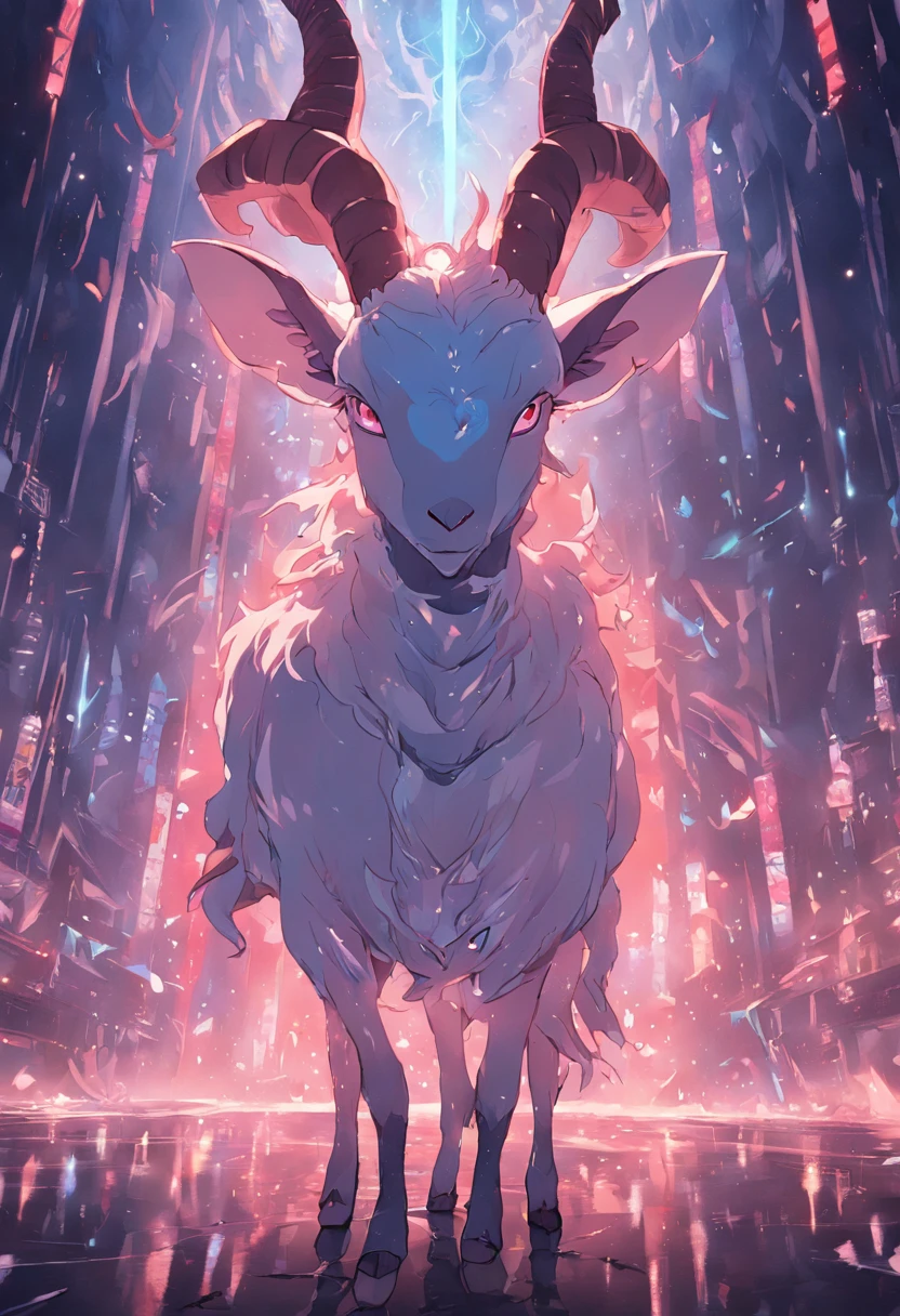 ((best qualtiy)), ((tmasterpiece)), (A detailed:1.4),((full bodyesbian)),Enhanced dynamic perspective,Evil alien creature invasion, with goat face,Hold the keyboard,Come to me,Future sci-fi city street,Street photography,Bright colors,dream magical,optic,high qulity,super-fine,Detailed pubic hair,Accurate,Cinematic lighting,OC renderer