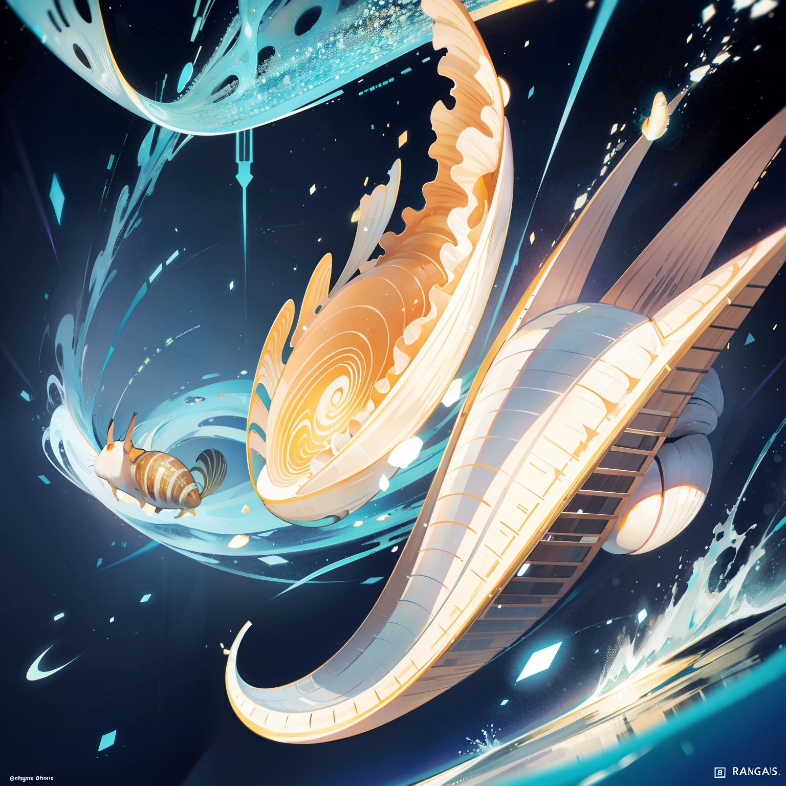 Quantum electromagnetic life forms similar to the snail-shell hippocampus