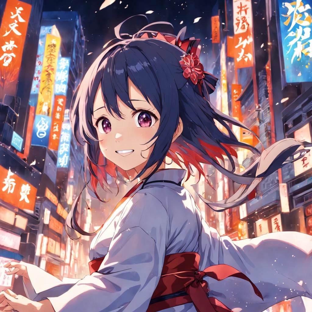 masterpiece, highres, best quality, 1girl solo, kamisato_ayaka, smile, kimono