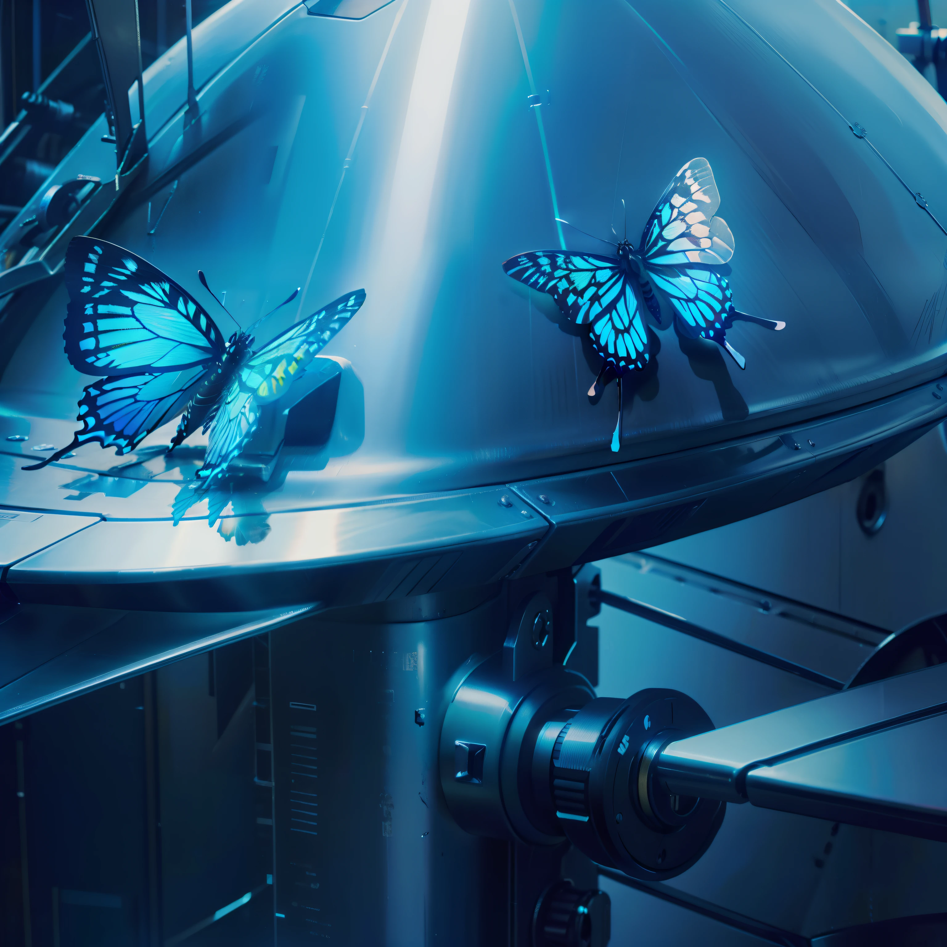 Machine butterfly，Metallic