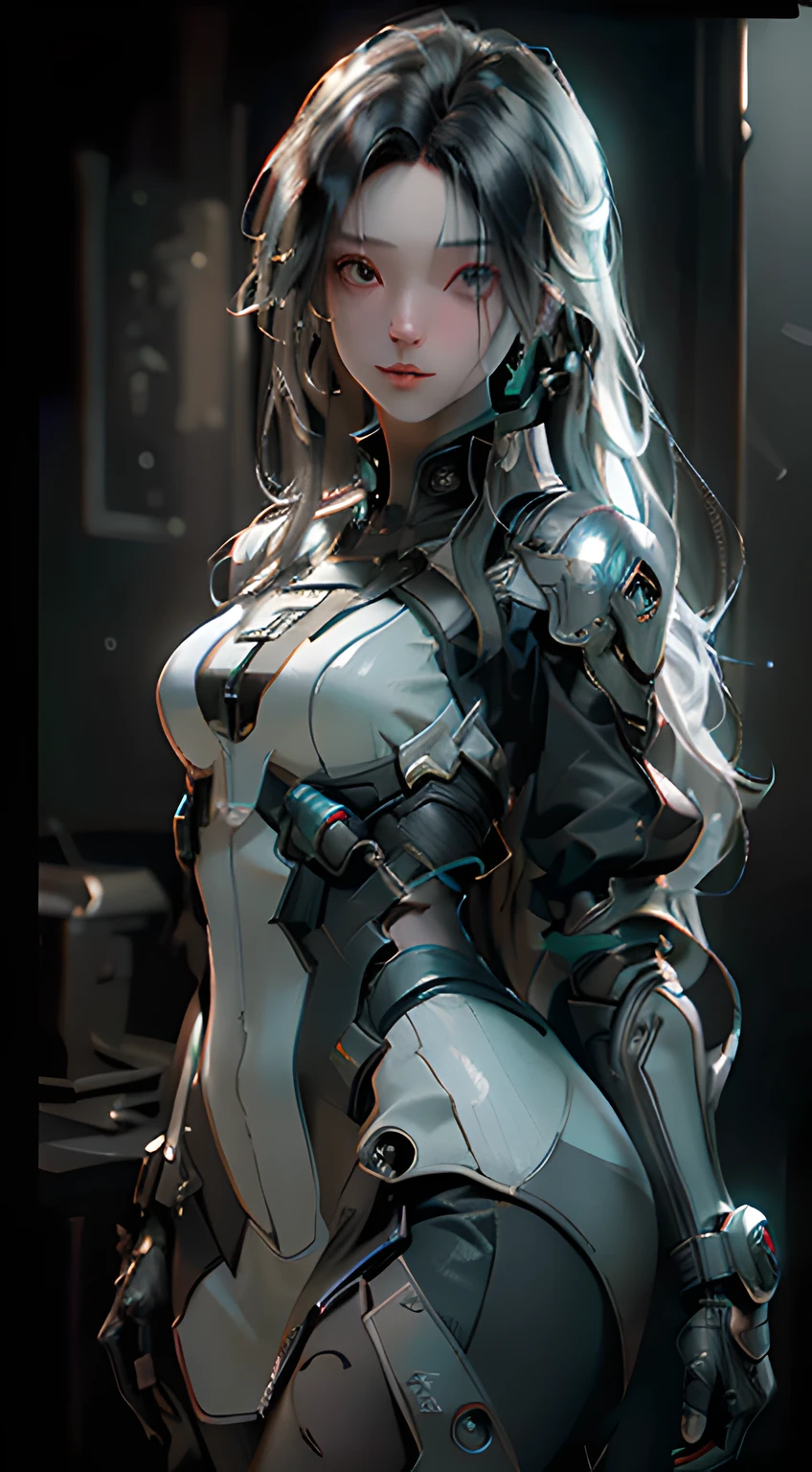 ((Best quality)), ((masterpiece)), (detailed:1.4), 3D, an image of a beautiful cyberpunk female,HDR (High Dynamic Range),Ray Tracing,NVIDIA RTX,Super-Resolution,Unreal 5,Subsurface scattering,PBR Texturing,Post-processing,Anisotropic Filtering,Depth-of-field,Maximum clarity and sharpness,Multi-layered textures,Albedo and Specular maps,Surface shading,Accurate simulation of light-material interaction,Perfect proportions,Octane Render,Two-tone lighting,Wide aperture,Low ISO,White balance,Rule of thirds,8K RAW,