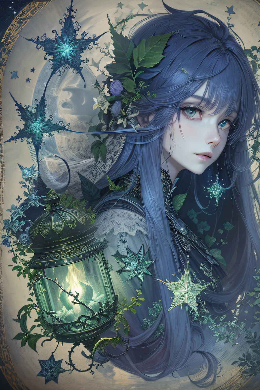 stars,blueish moonlight,UHR,Blackwood,the phantom,ghost,Thorns,Green light