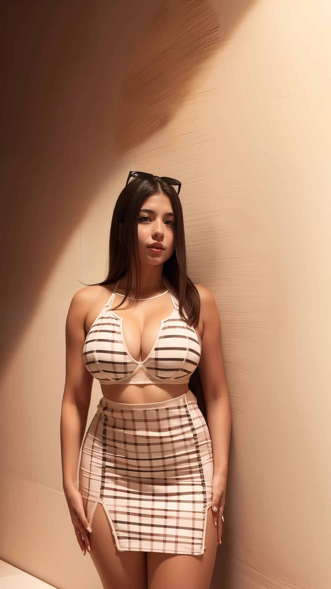 She wearing bikini, lingerie, bra, cleavage, panty