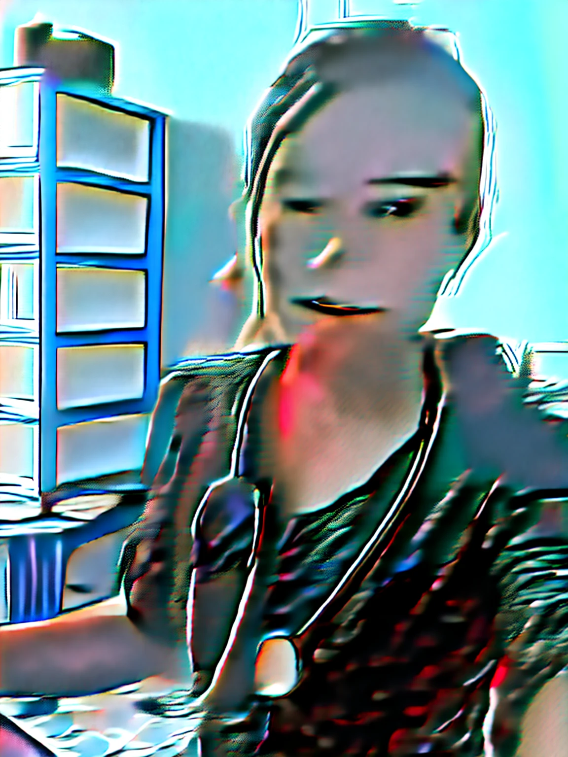 An elegant lady doctor with stethoscope