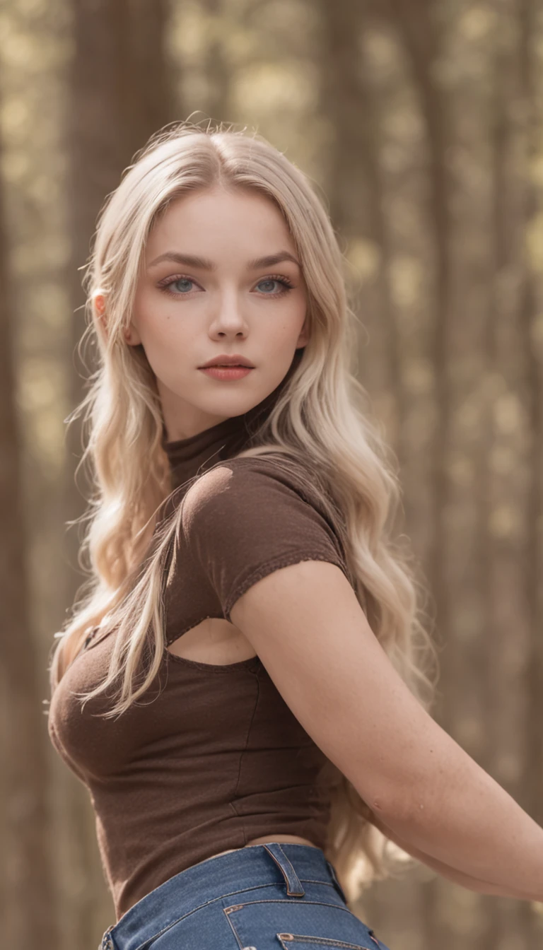 primitive, Nikon Z 85mm, award winning glamour portrait, Frontlighting, Low_Angle, ((cowboys_Shot)), NFFSW, Beautiful, Petite 18-year-old supermodel, ((Leggings ski pants)), god light, The blonde, Bright blue eyes, coalescence, Petite, ((Carmelto:1.3)), ((pronounced pubic)), Skinny, Tight sports bra, (chiseled abs), ((highdetailskin, skin detailed)), Sharp focus, volume fog, 8K  UHD, Digital SLR, High quality, filmgrain, trending on instagram, Winters, snowflakes falling, russian face