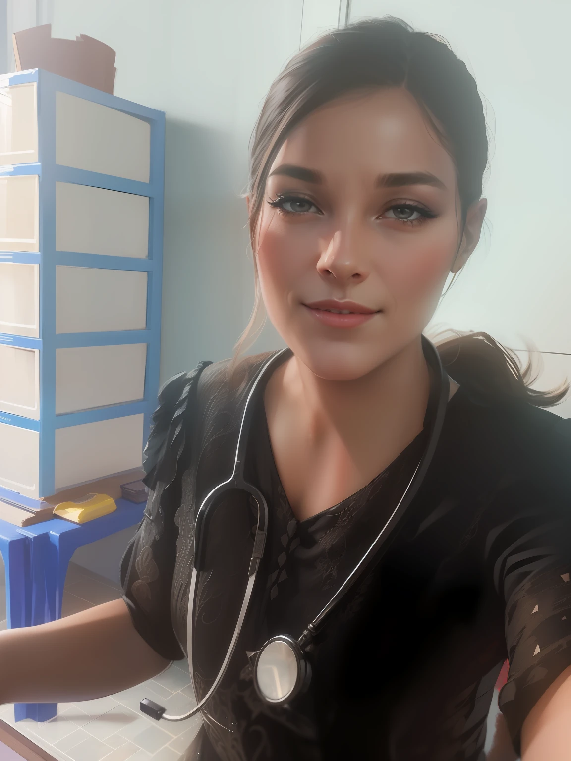 An elegant lady doctor
