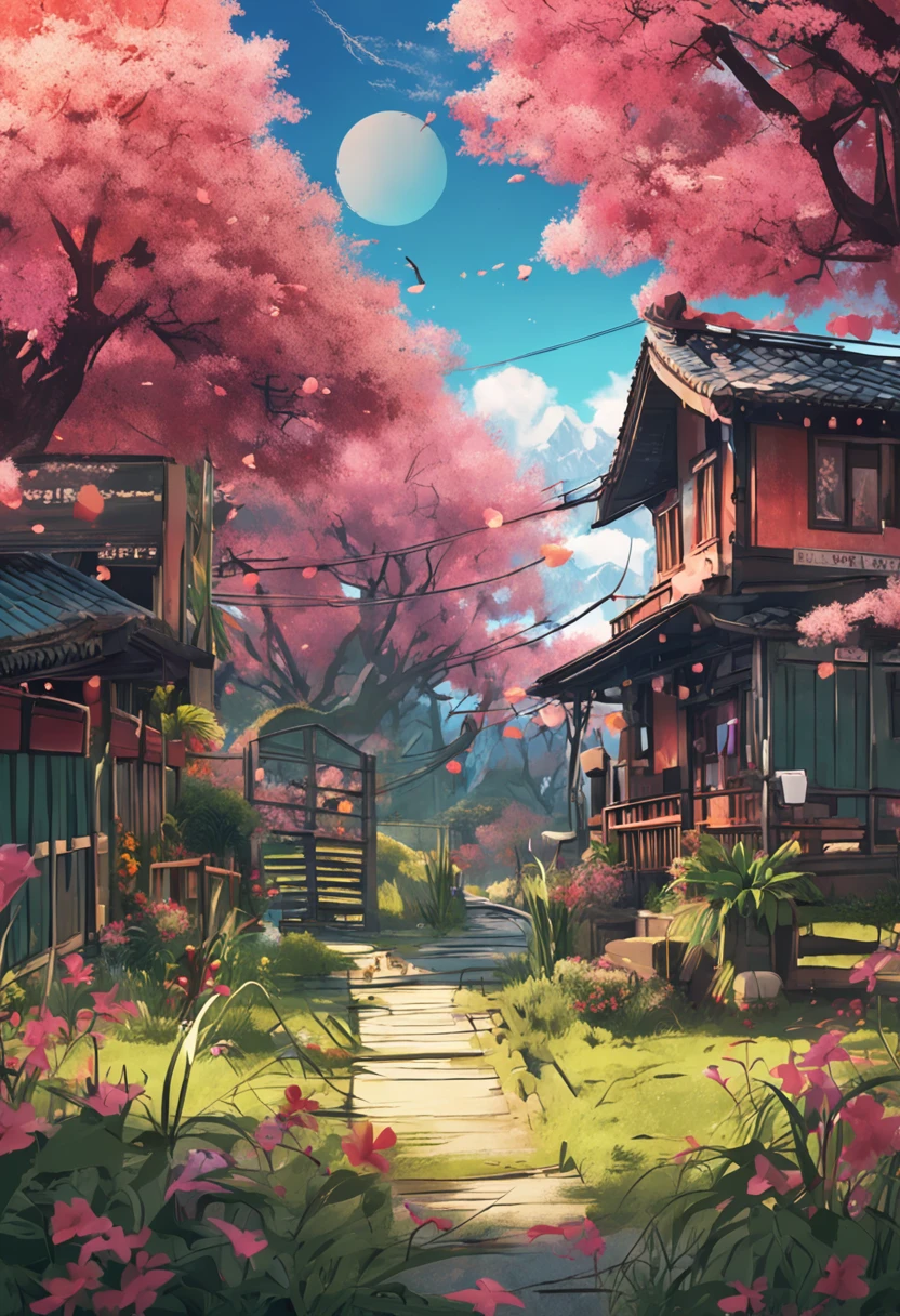 Illustration of your name 8K picture quality background beautiful scenery Taki and Mitsuba