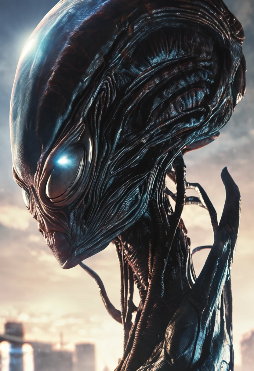 alien spaceship (Realisitc:1.5) Blue and pink woman monster, breasts, <lora:EdobMonsterFemale2_v1.0:0.8>
