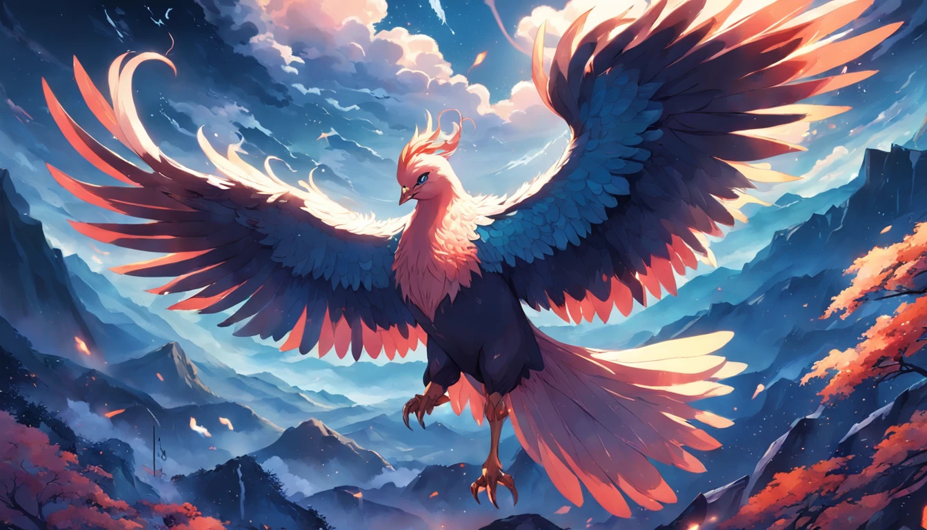 A mythical divine bird