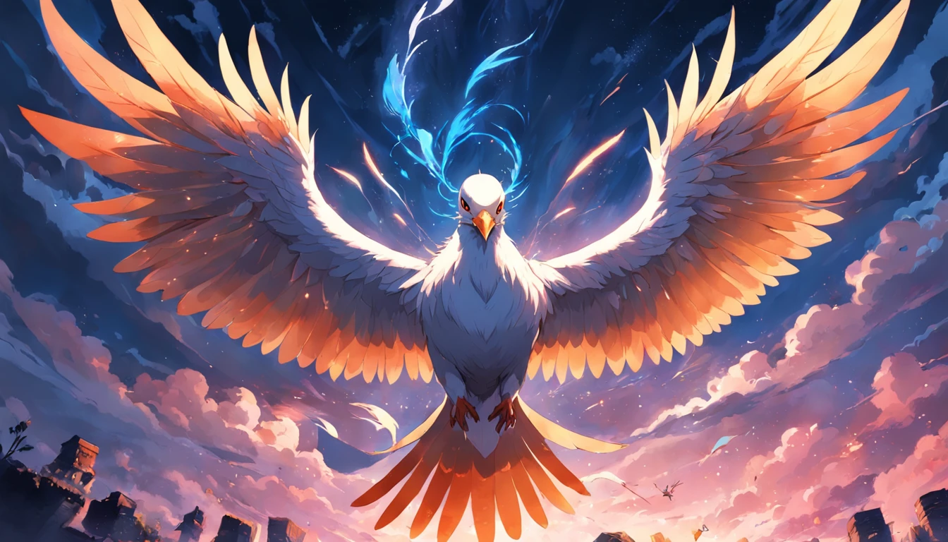 A mythical divine bird