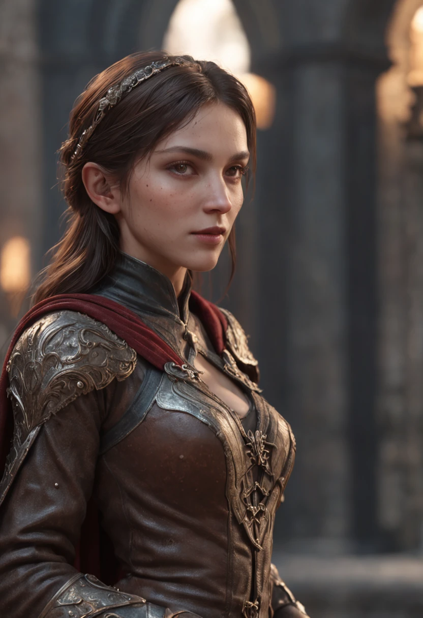 Beautiful at the Lourdes Fountain、Maria、4k,super HD,(Professional 3D Rendering:1.3) in the (Realistic:1.3) The most beautiful artwork photos in the world，Features soft and shiny female heroes, ((Epic Hero Fantasy Amazing Location, majestic cluttered environment)), Full body 8K unity rendering, action SHOT, skin pore, Very dark lighting, Heavy shading, Detailed, Detailed face, (Vibrant, photos realistic, Realistic, Dramatic, Dark, Sharp Focus, 8K), (Old leather garments damaged by weathering:1.4), ((((Wear fur)))), (Convoluted:1.4), Decadent, (Highly detailed:1.4), Digital Painting, rendering by octane, art  stations, concept-art, Smooth, Sharp Focus, Illustration, Art Germ, (Roisch:0.23), Vlop Ilya Kuvshinov, Gregg Rutkowski and Alphonse Mucha Gracias, (Global Illumination, studio lights, volumettic light), Heavy rain, particles floating, lotr, Fantasy, elf, full body Esbian, ((Dark ancient city background:1.3)),CG Sessa,art  stations