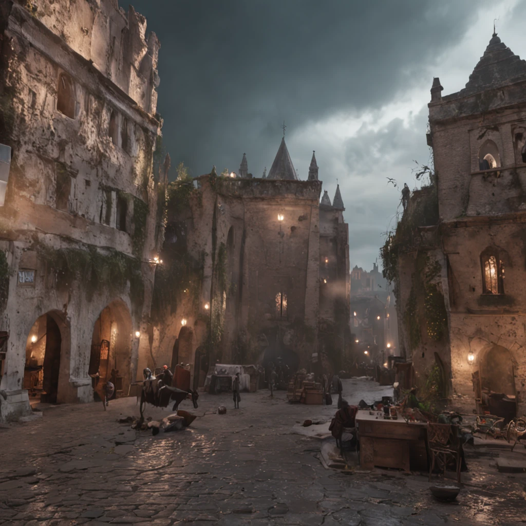 a beautiful city inside a semi-transparent cloud (professional 3d render:1.3) af (Realistic:1.3) most beautiful artwork photo in the world, full body 8k unity render, action shot, skin pore, very dark lighting, heavyshading, Detailed, Detailed face, (vibrant, photograph realistic, Realistic, Dramatic, Dark, Sharp focus, 8K), (Old leather garments damaged by weathering:1.4), ((((Wear fur)))), (Intricate:1.4), decadent, (Highly detailed:1.4), Digital painting, rendering by octane, art stations, concept-art, smooth, Sharp focus, illustration, Art germ, (loish:0.23), wlop ilya kuvshinov, and greg rutkowski and alphonse mucha gracias, (Global illumination, Studio light, volumettic light), heavy rain, particles floating, lotr, fantasy, elf, full bodyesbian, ((Dark and ancient city background:1.3)),CGSesociety,art stations
