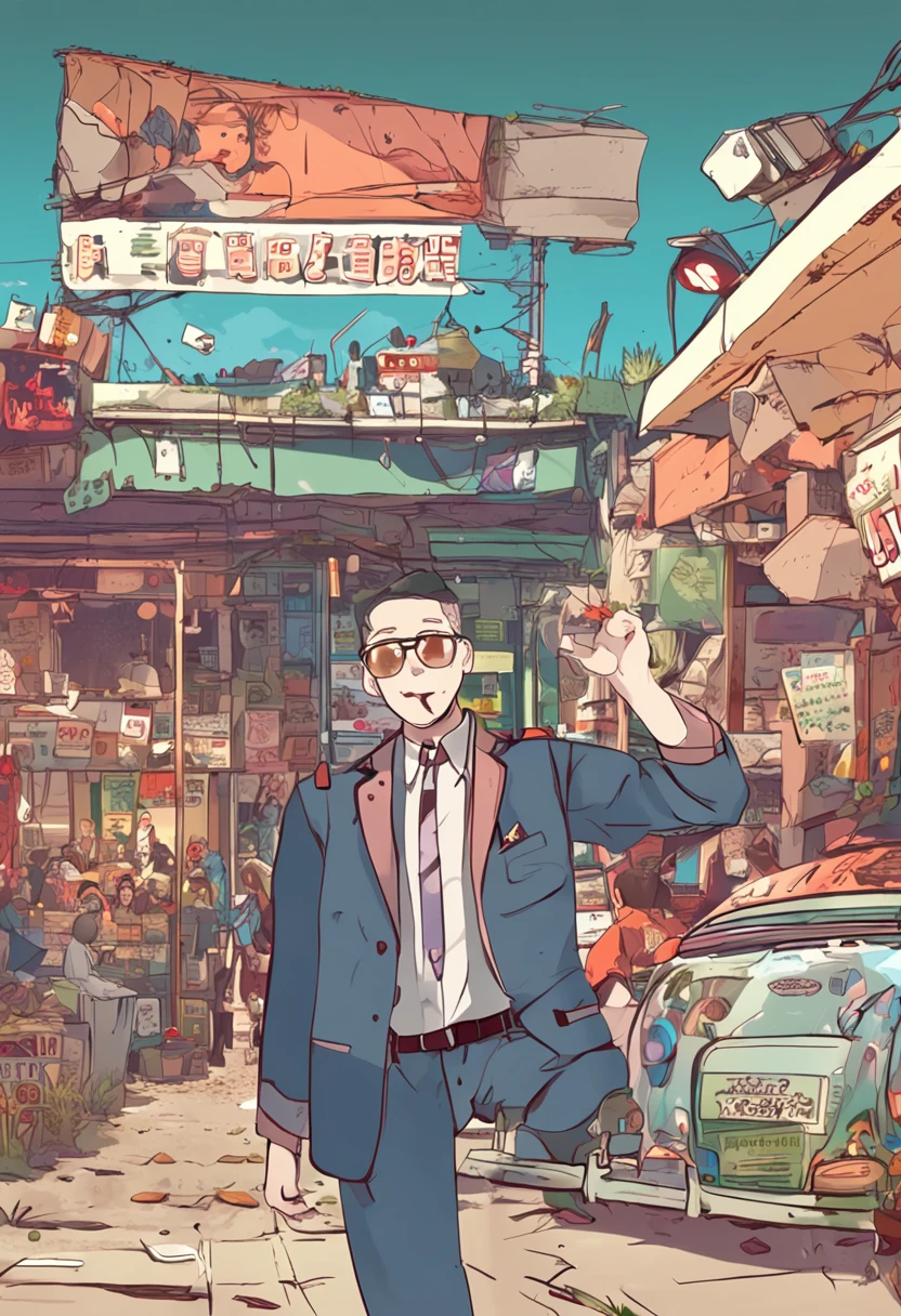 Anime characters,Mr. Pea