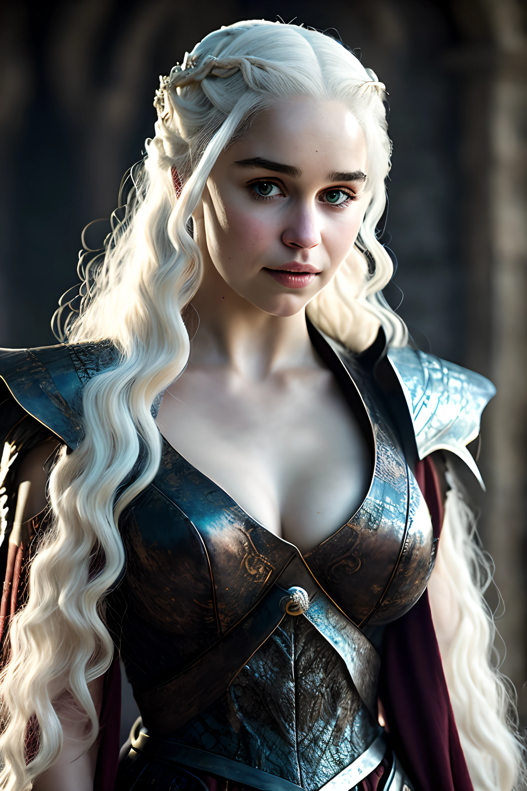 (Game of Thrones:1.5), (full body photo), (Daenerys Targaryen looking at the sunrise:1.5 ), (she has gigantic breasts:1.9), (She's in the clothes sexy regal+extremely tight on body:1.4), (she's walking in a field of snow:1.5), (she has long platinum hair:1.3), (she has blue eyes:1.3), (she's doing poses+for the viewer), Hyperrealism, 16k, best quality, high details, UHD