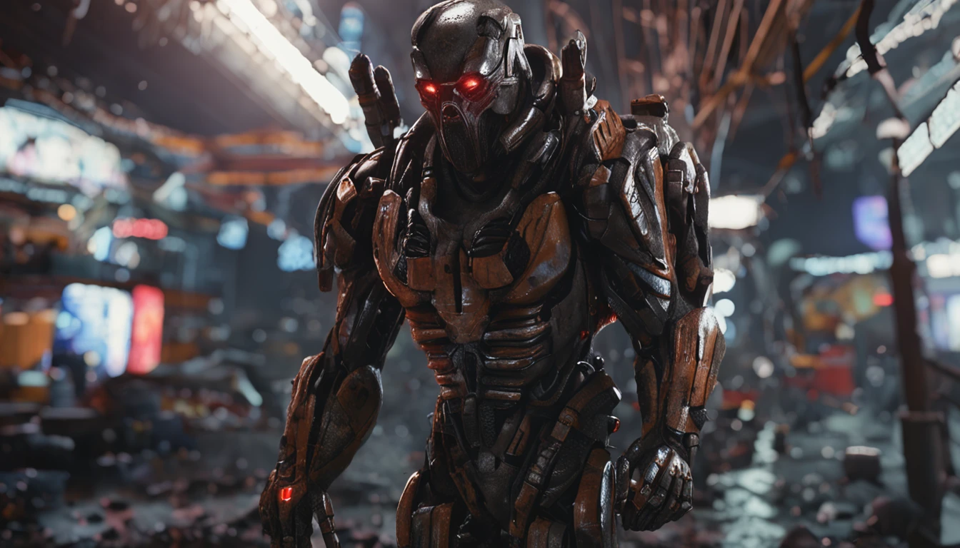 Cinematic texture，Invading aliens，Beef noodles，uncanny， tentaculata，Blood，Full body like，combats，The city was destroyed，of a real，Facial features are carefully depicted，Realistic skin texture，Dark style，depth of fields，high light，Real light，Ray traching，oc rendered，Hyper-realistic，best qualtiy，8K，Works of masters，super-fine，Detailed pubic hair，Correct ???????，sharp focus on eyes，Bokeh，Facial features are carefully depicted