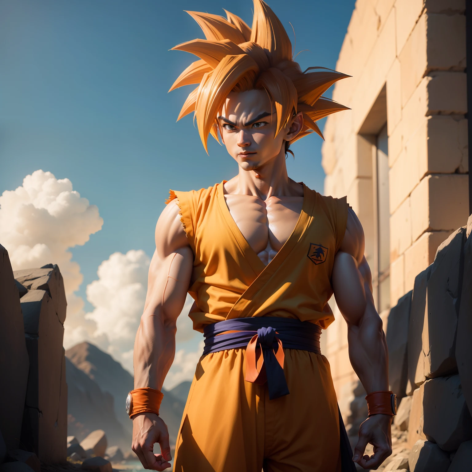 Creat a new imeage of Goku from dragon Ball