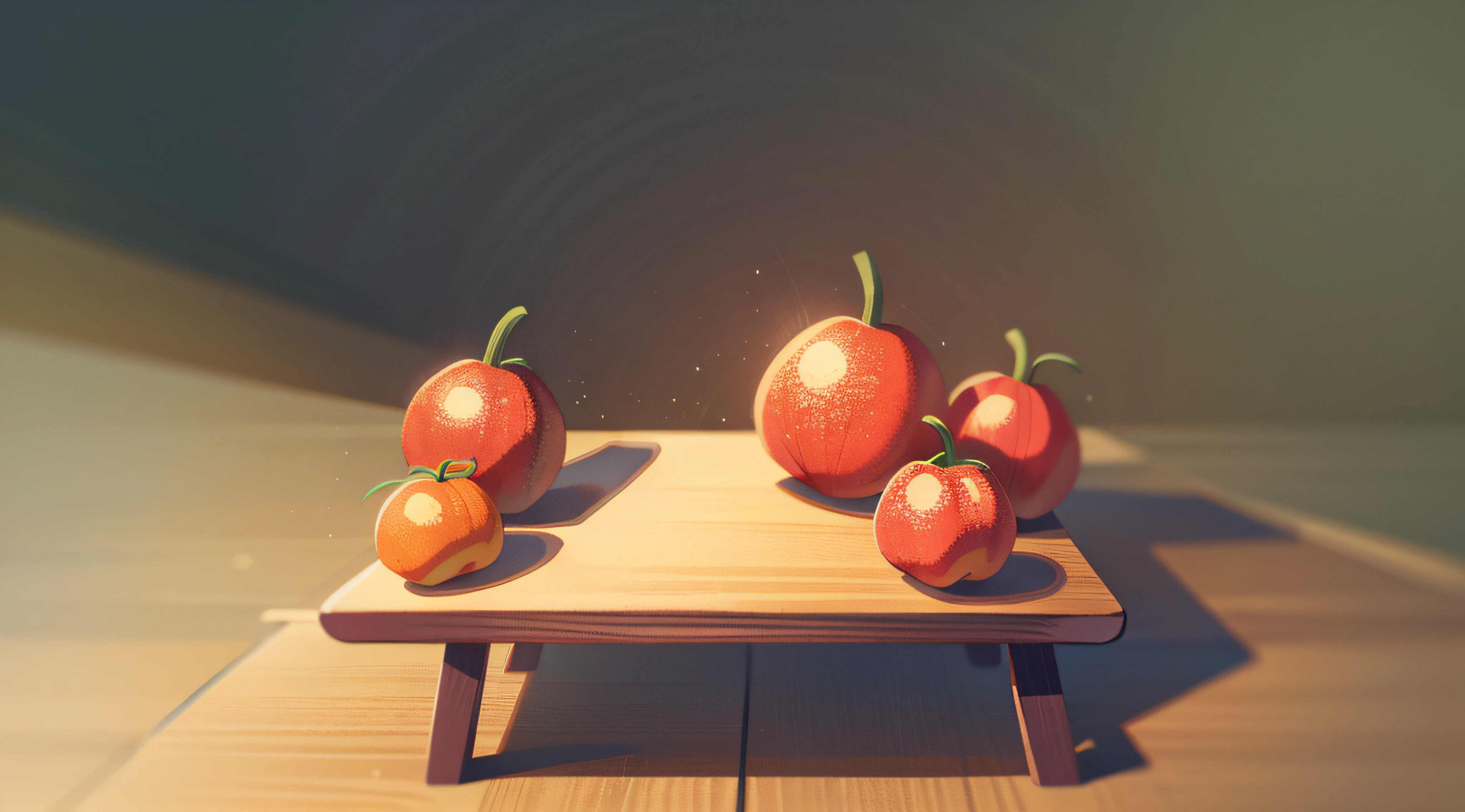 square table,Strange fruit on the square table,simplebackground