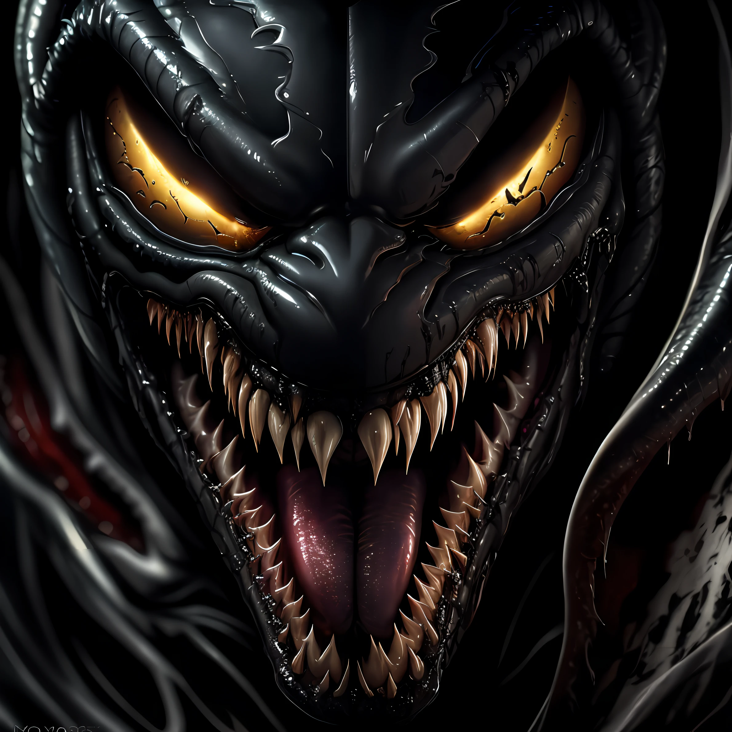 Venom , scary, horror,19k, HDR Closeup detail view