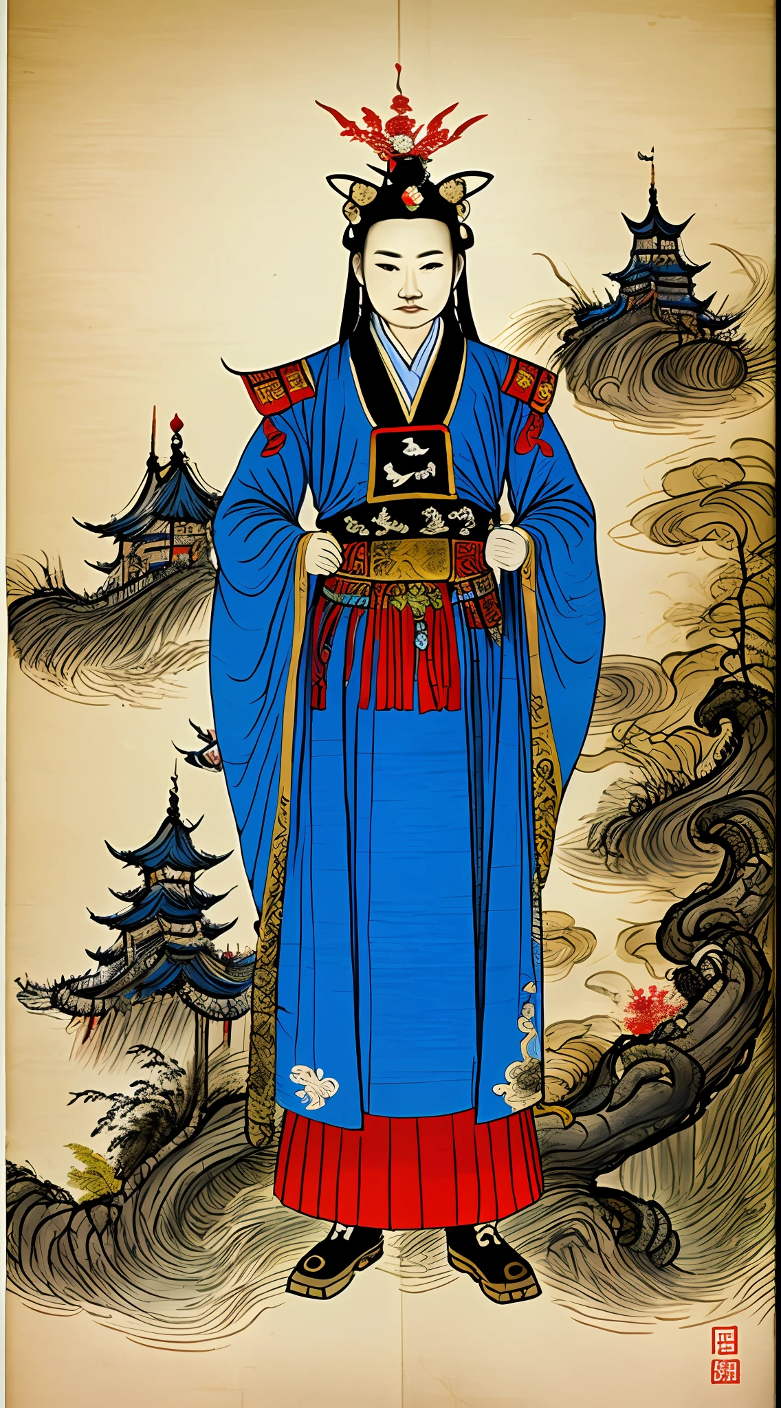 King Glory Xishi,Wearing the costume of a Jiangnan woman in the raccoon yarn