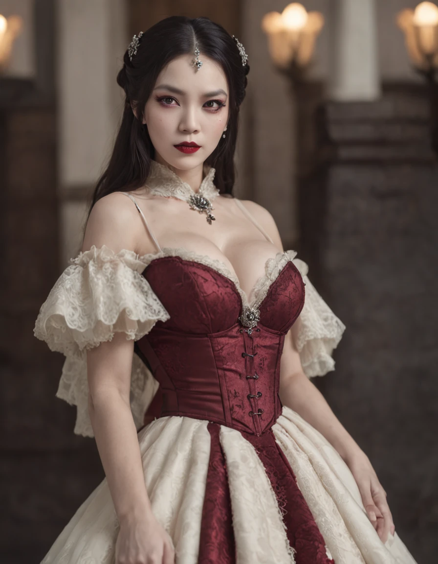 Vampire Queen, (enormous breast:1.5), 比基尼