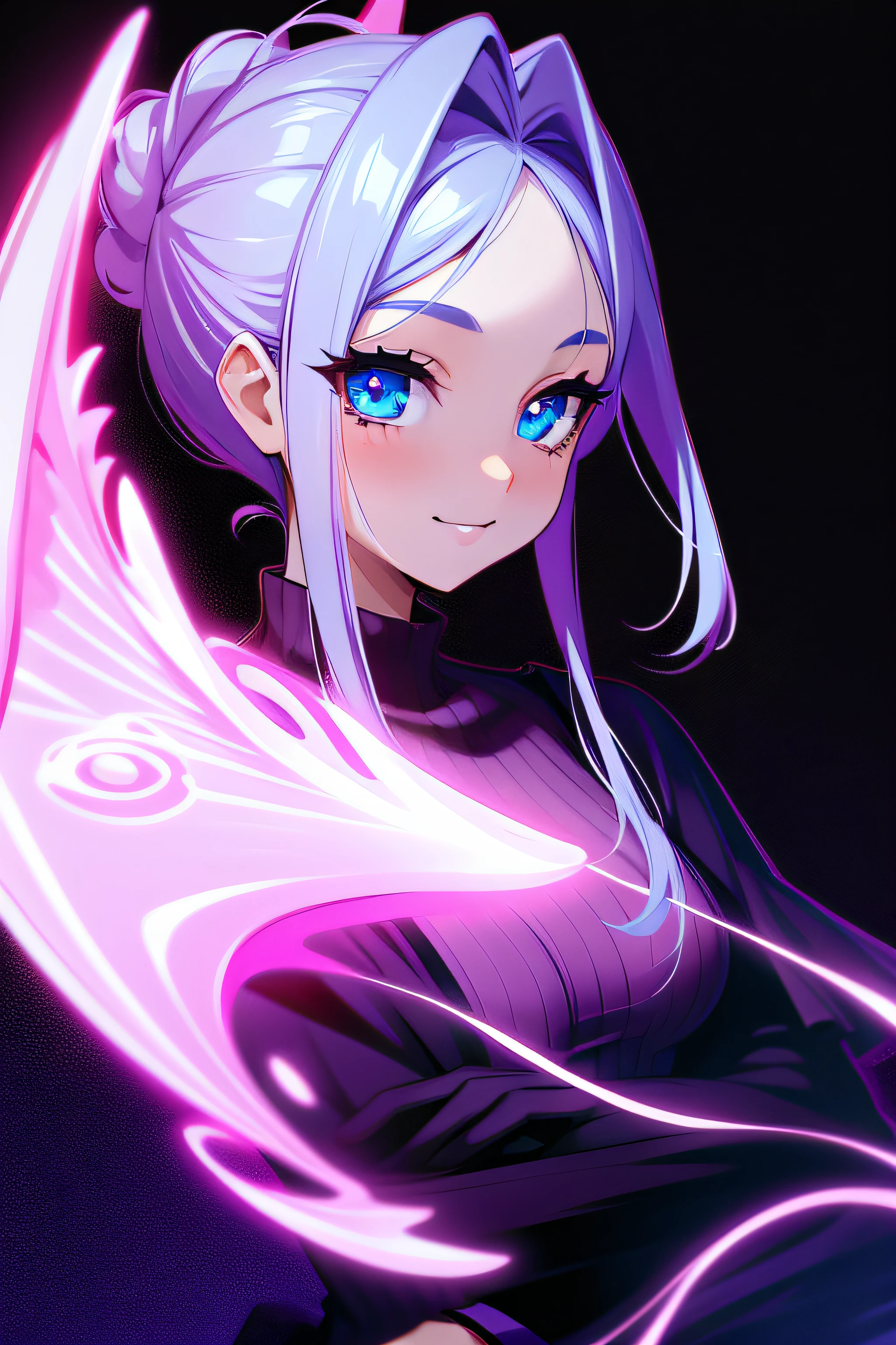 "An enchanting girl with captivating eyes and a radiant smile."