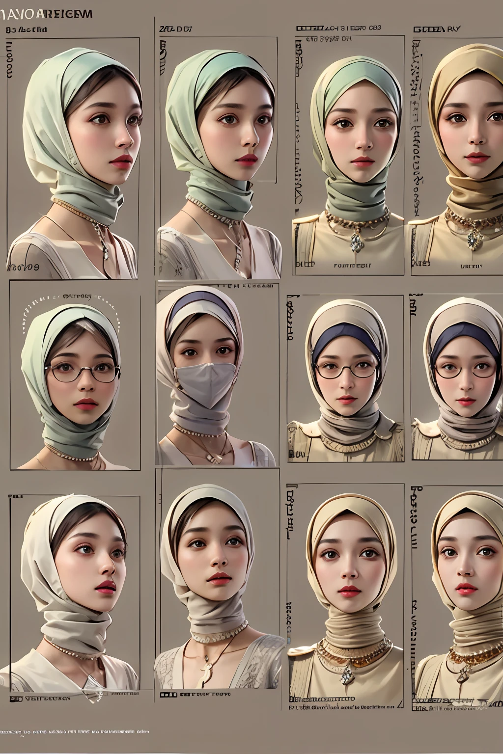 photoreallistic, High resolution, soft lights, 1Femmes, peau brillante hijab Wear doctor Arabic Beautiful