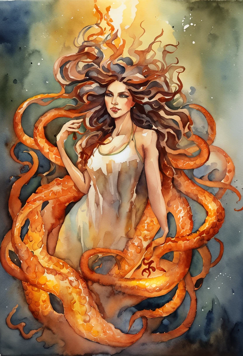 Medusa breathing fire