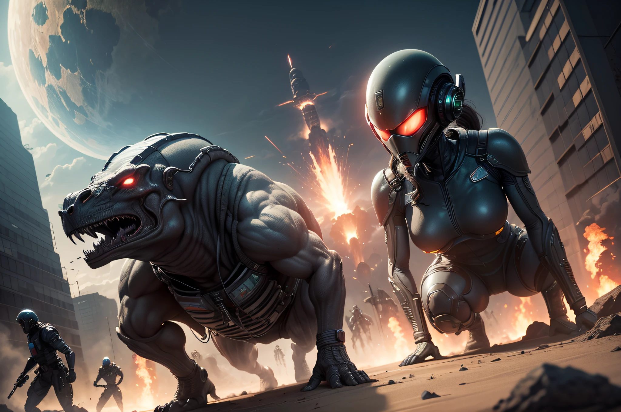 mechs，Xenomorph，variation，realisticlying，Pubic area is clear， --auto