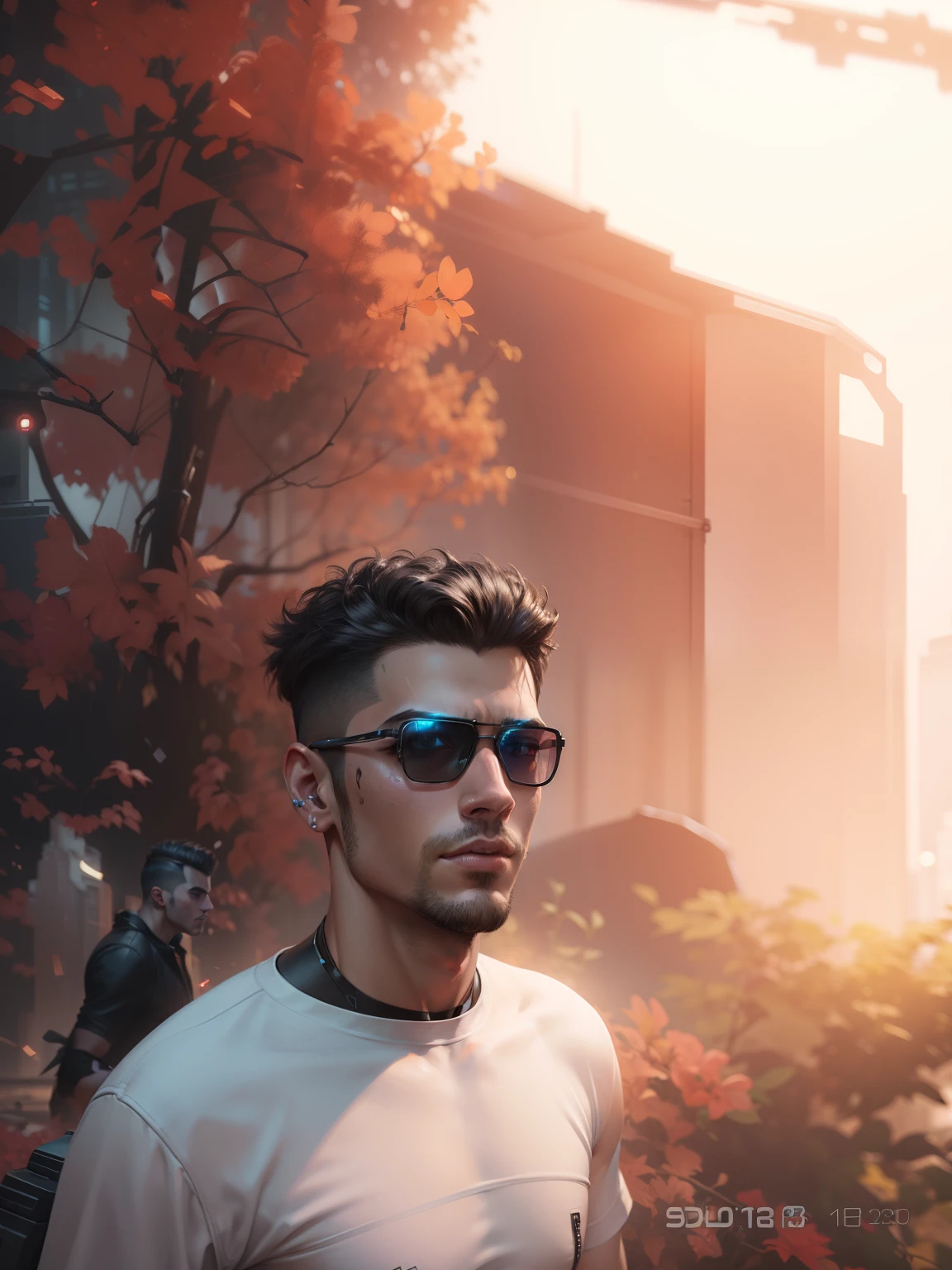 Change background cyberpunk handsome boy, realistic face, 8k ultra
