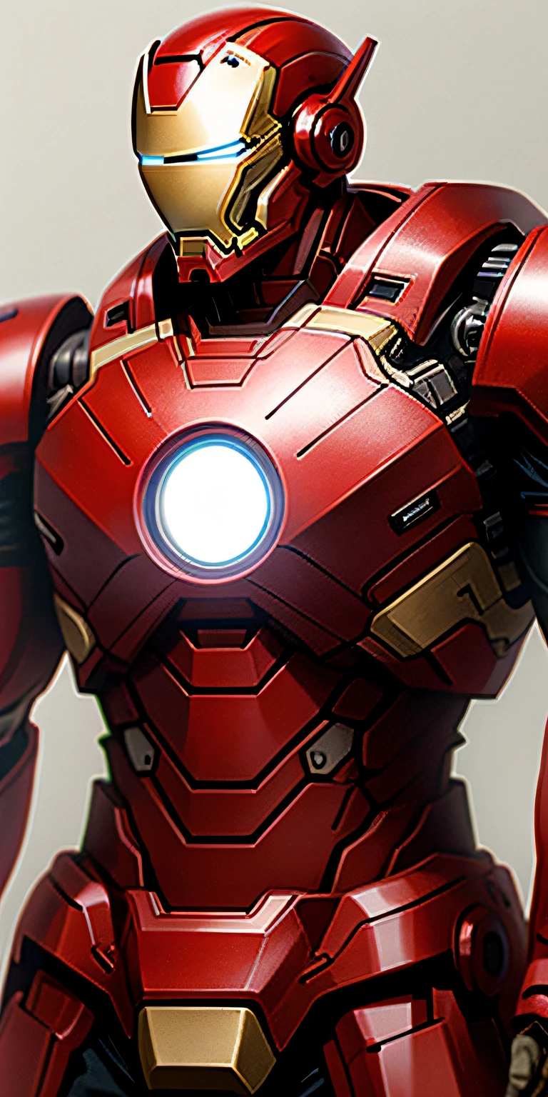 Iron Man armor,Golden-red-white color,villages