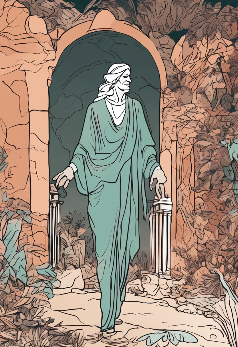 Extract line drawings and color them appropriately,Low saturation colors,ancient wind,