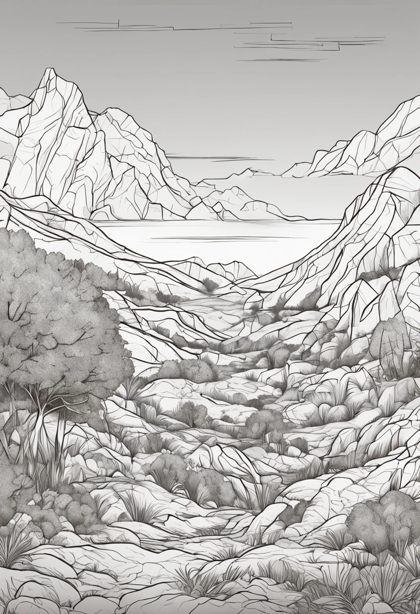 Extract line drawings and color them appropriately,Low saturation colors,ancient wind,