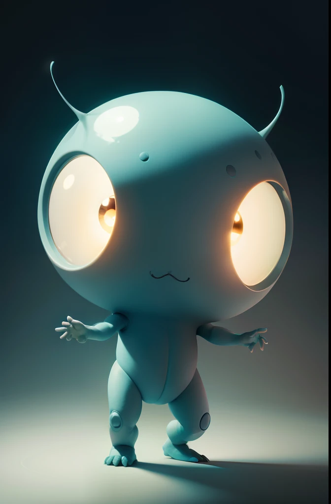 a cute Alien,Positive perspective,Full body like,clean backdrop
