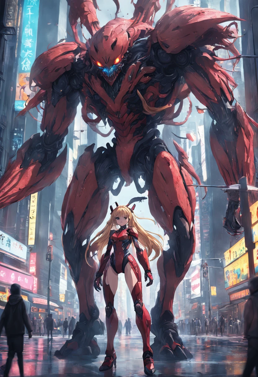 Cinematic graphics，Invading aliens，Invasive insects，8 legs，uncanny，blood vess，，Murderous，Full body like，combats，The city was destroyed，of a real，Facial features are carefully depicted，Realistic skin texture，Dark style，depth of fields，high light，Real light，Ray traching，oc rendered，Hyper-realistic，best qualtiy，8K，Works of masters，super-fine，Detailed pubic hair，Correct anatomy，sharp focus on eyes，Bokeh，Facial features are carefully depicted
