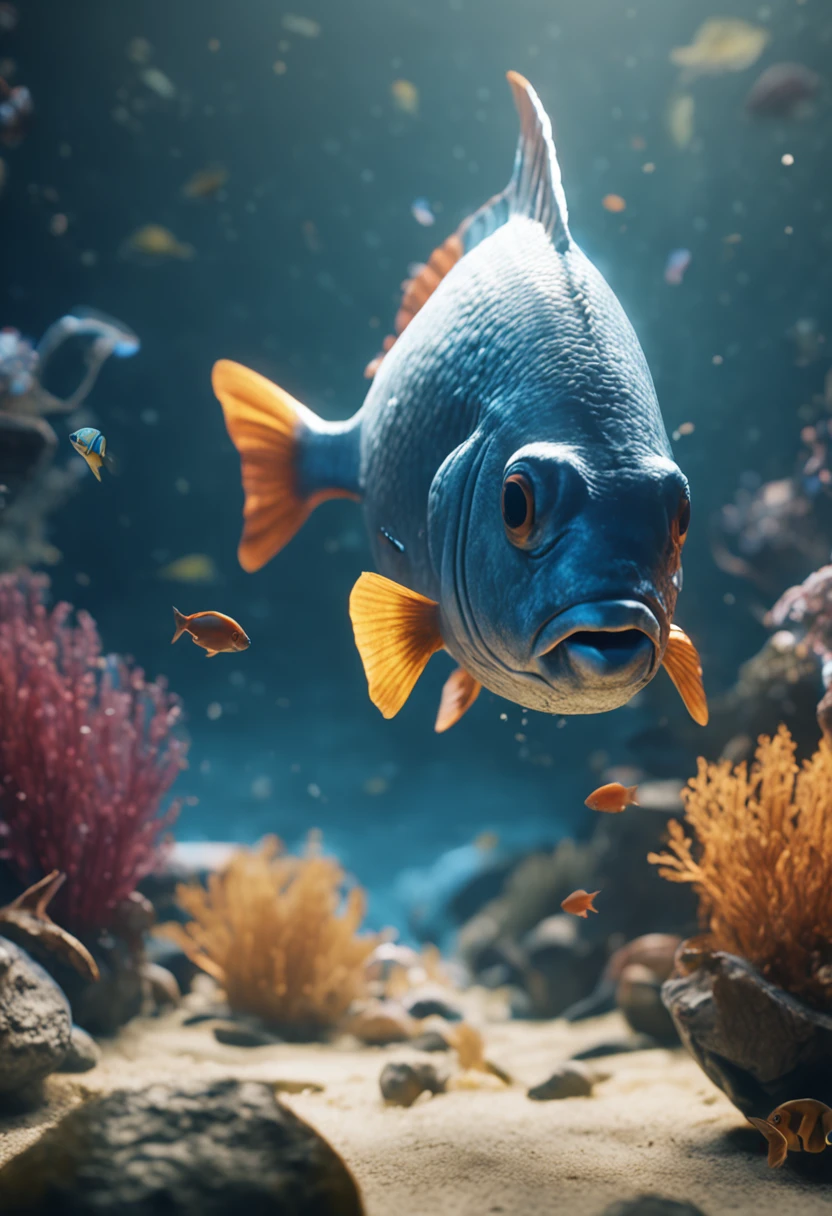 A large number of species of fish、Fish、Realistic cinematic photos, Ultra HD, Realistic, Vivid colors, Highly detailed, UHD Drawings, Perfect composition, beautiful detailed intricate insanely detailed octane render trending on artstation, 8K, photorrealistic concept art, soft natural volumetric cinematic perfect light