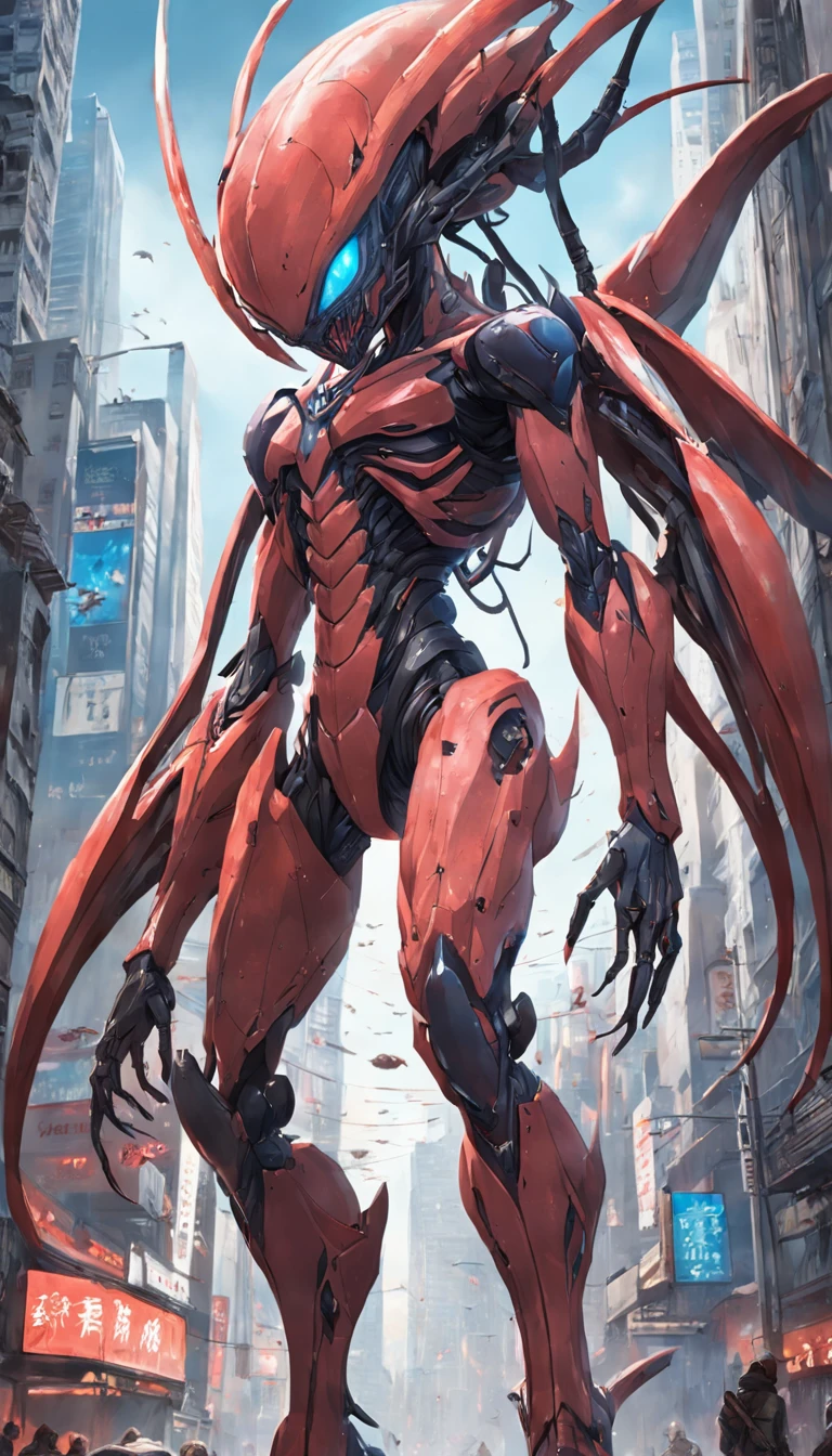 Cinematic graphics,Invading aliens,Invasive insects,8 legs,uncanny,blood vess,,Murderous,Full body like,combats,The city was destroyed,of a real,Facial features are carefully depicted,Realistic skin texture,Dark style,depth of fields,high light,Real light,Ray traching,oc rendered,Hyper-realistic,best qualtiy,8K,Works of masters,super-fine,Detailed pubic hair,Correct anatomy,sharp focus on eyes,Bokeh,Facial features are carefully depicted