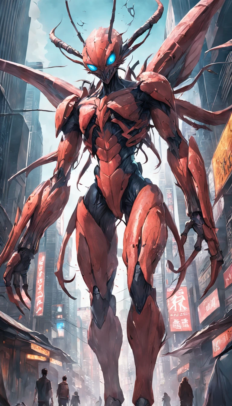 Cinematic graphics,Invading aliens,Invasive insects,8 legs,uncanny,blood vess,,Murderous,Full body like,combats,The city was destroyed,of a real,Facial features are carefully depicted,Realistic skin texture,Dark style,depth of fields,high light,Real light,Ray traching,oc rendered,Hyper-realistic,best qualtiy,8K,Works of masters,super-fine,Detailed pubic hair,Correct anatomy,sharp focus on eyes,Bokeh,Facial features are carefully depicted
