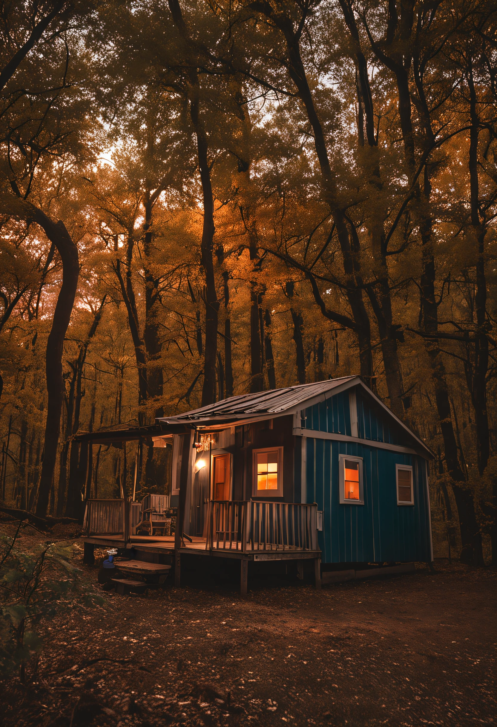 Simple and comfortable cabins on the farm