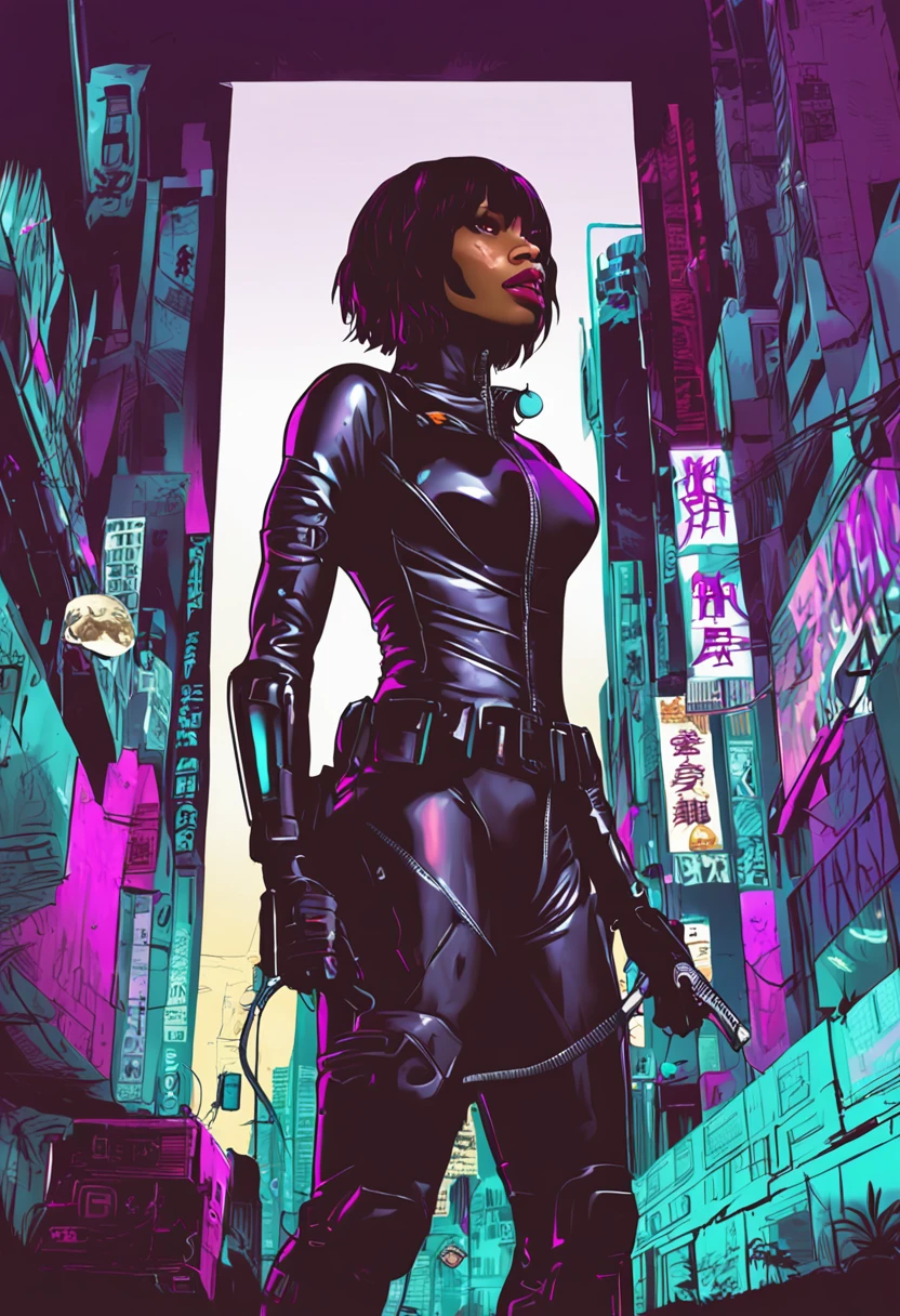 Black Girl as Motoko Kusanagi 《SHell》Ghosts in 