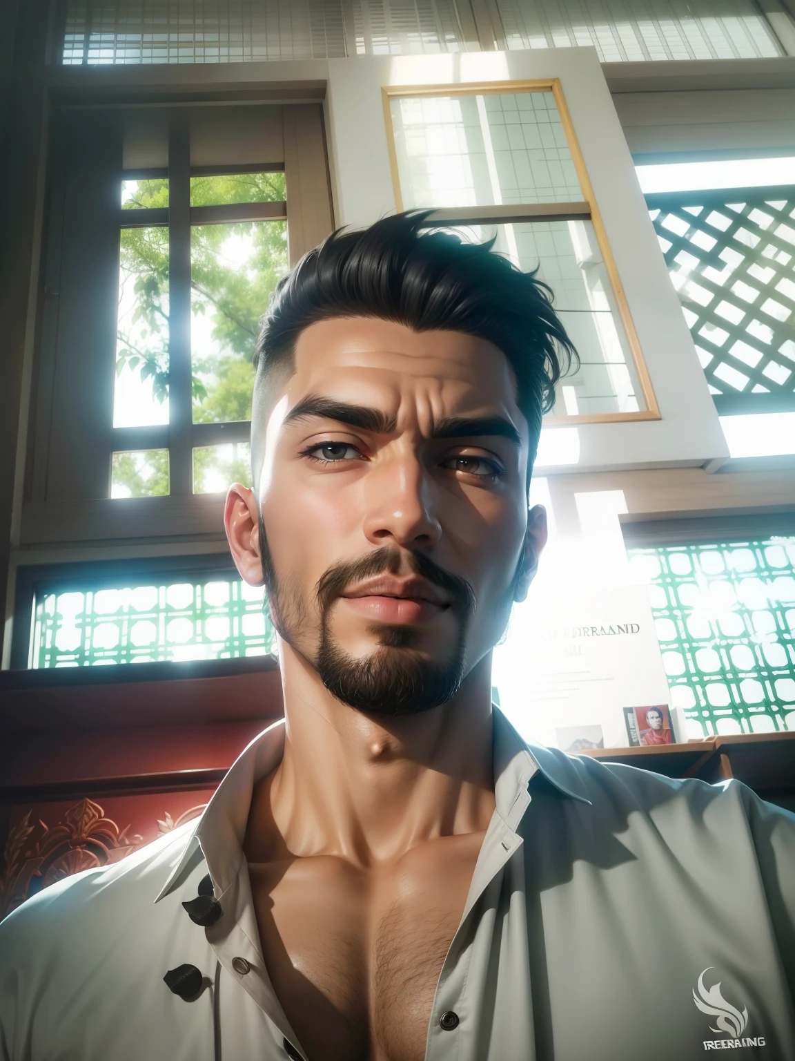 Change background handsome clean freedire wulfarah character