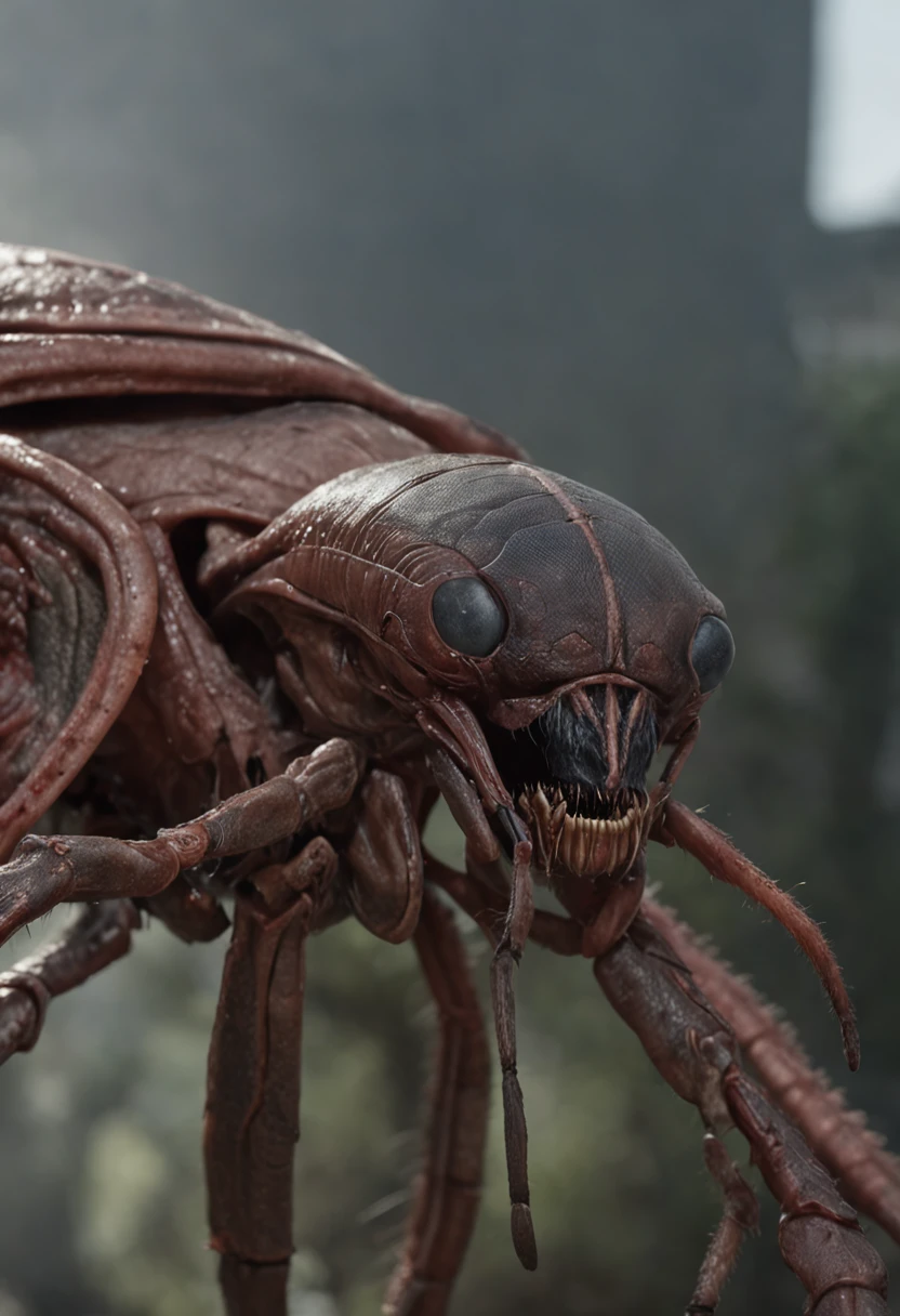 Cinematic image effects,Invading aliens,Invasive insects,mkscorpion,A lot of hair is long,uncanny,blood vess,,Murderous,Full body like,combats,The city was destroyed,of a real,Facial features are carefully depicted,Realistic skin texture,Dark style,depth of fields,high light,Real light,Ray traching,oc rendered,Hyper-realistic,best qualtiy,8K,Works of masters,super-fine,Detailed pubic hair,Correct anatomy,sharp focus on eyes,Bokeh,Facial features are carefully depicted
